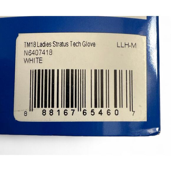 New TaylorMade Ladies Stratus Tech Golf Glove N6407418 White LLH-M - Picture 9 of 9